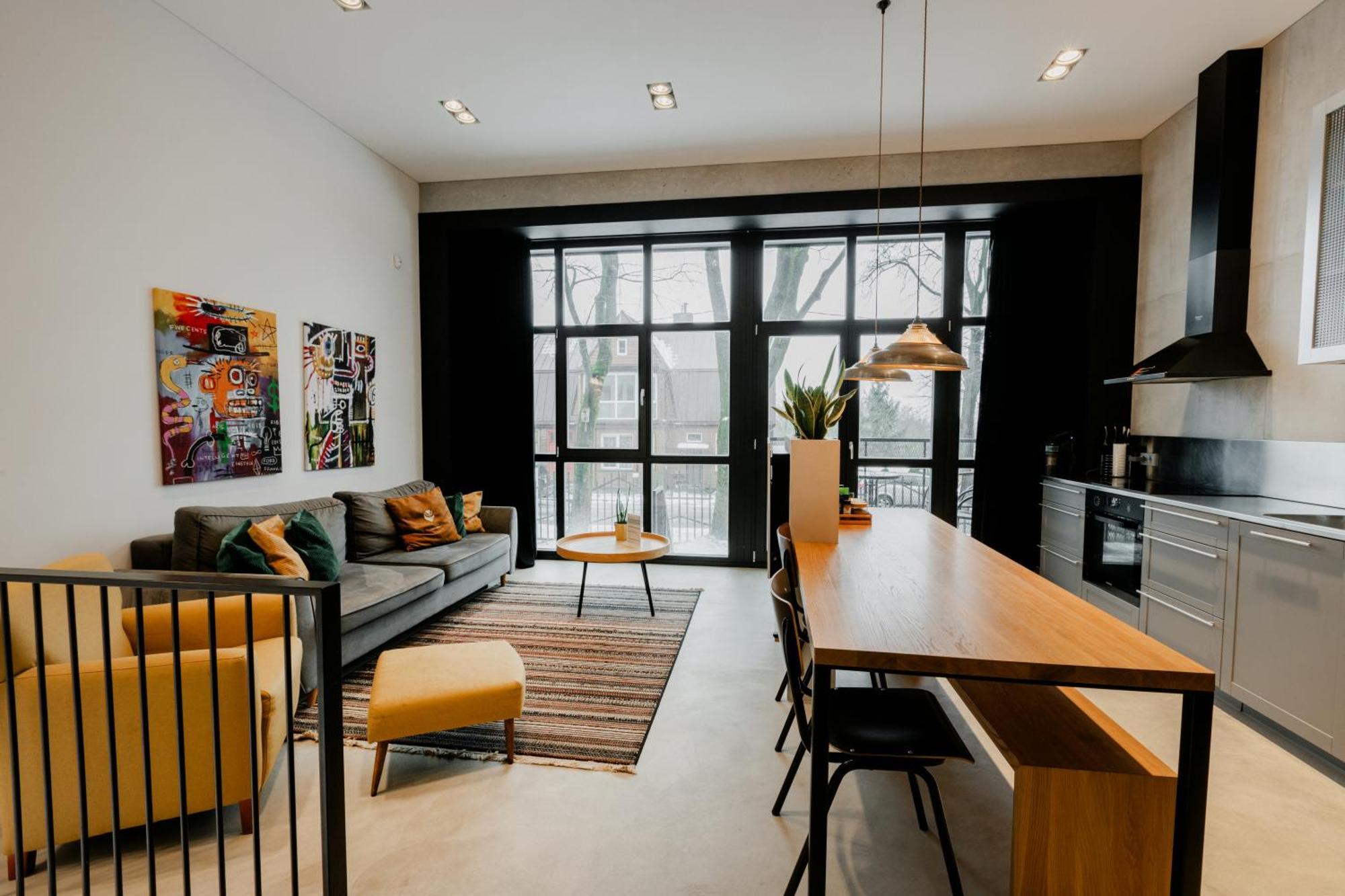 Modern And Spacious Loft Type Apartment 8 With Free Private Parking By "Owl Jazz Apartments" Kaunas Exterior photo