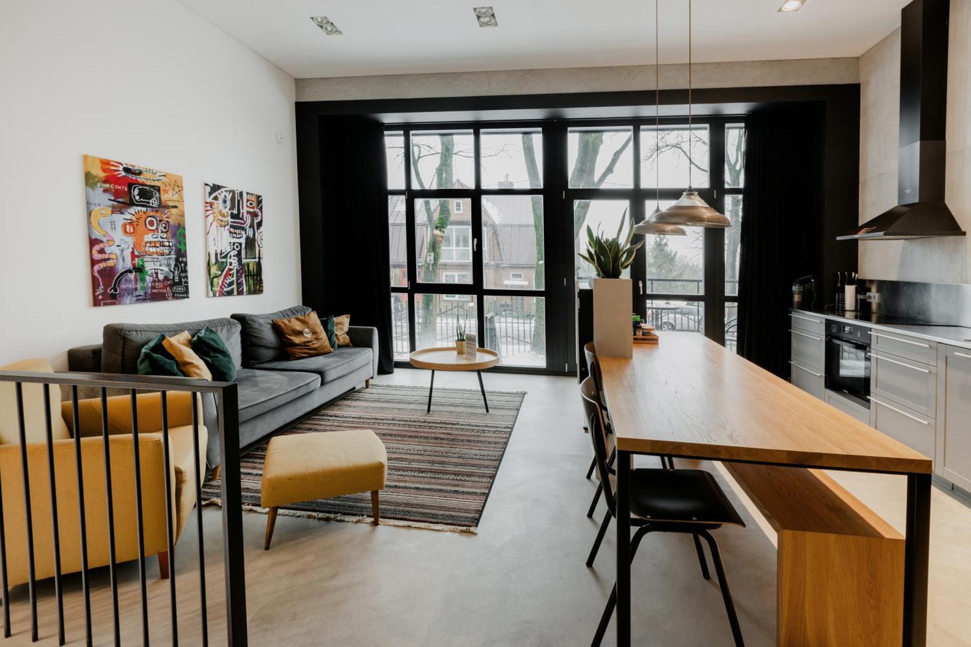 Modern And Spacious Loft Type Apartment 8 With Free Private Parking By "Owl Jazz Apartments" Kaunas Exterior photo